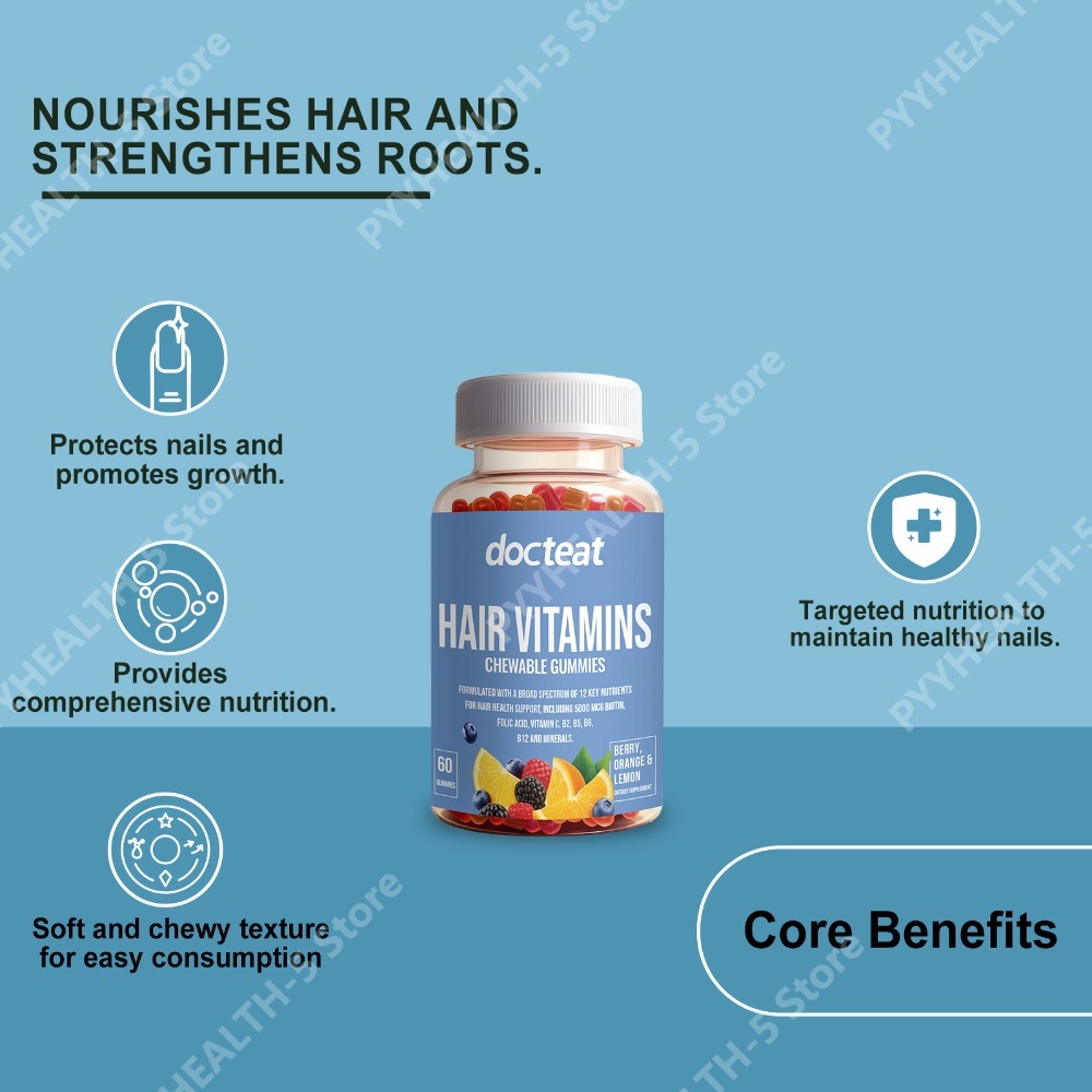 Hair Care Zinc - Gomitas de belleza para cabello, piel