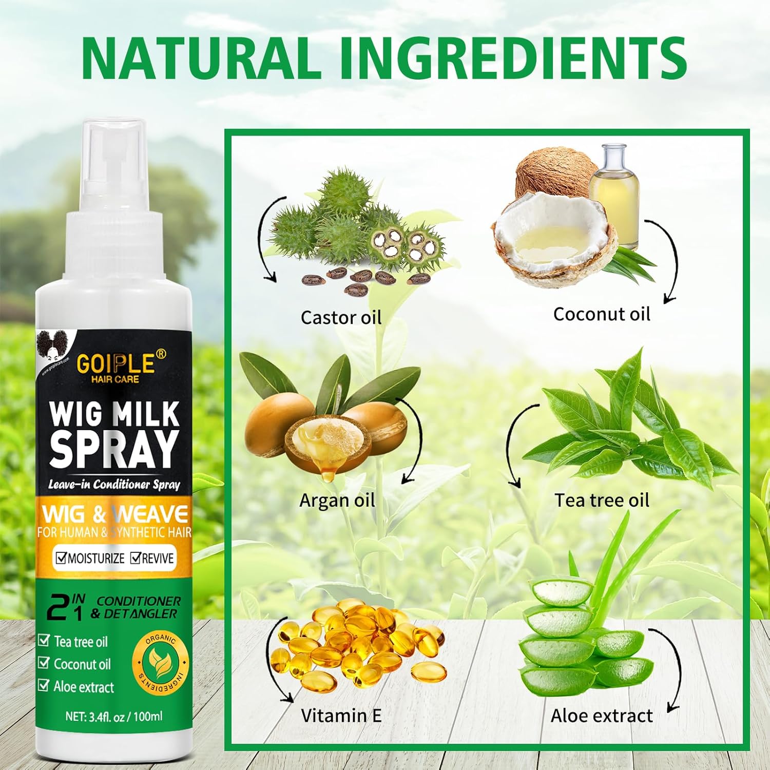 Kit de Cuidado de Pelucas 3 en - Hair Care Spray reseña y precio