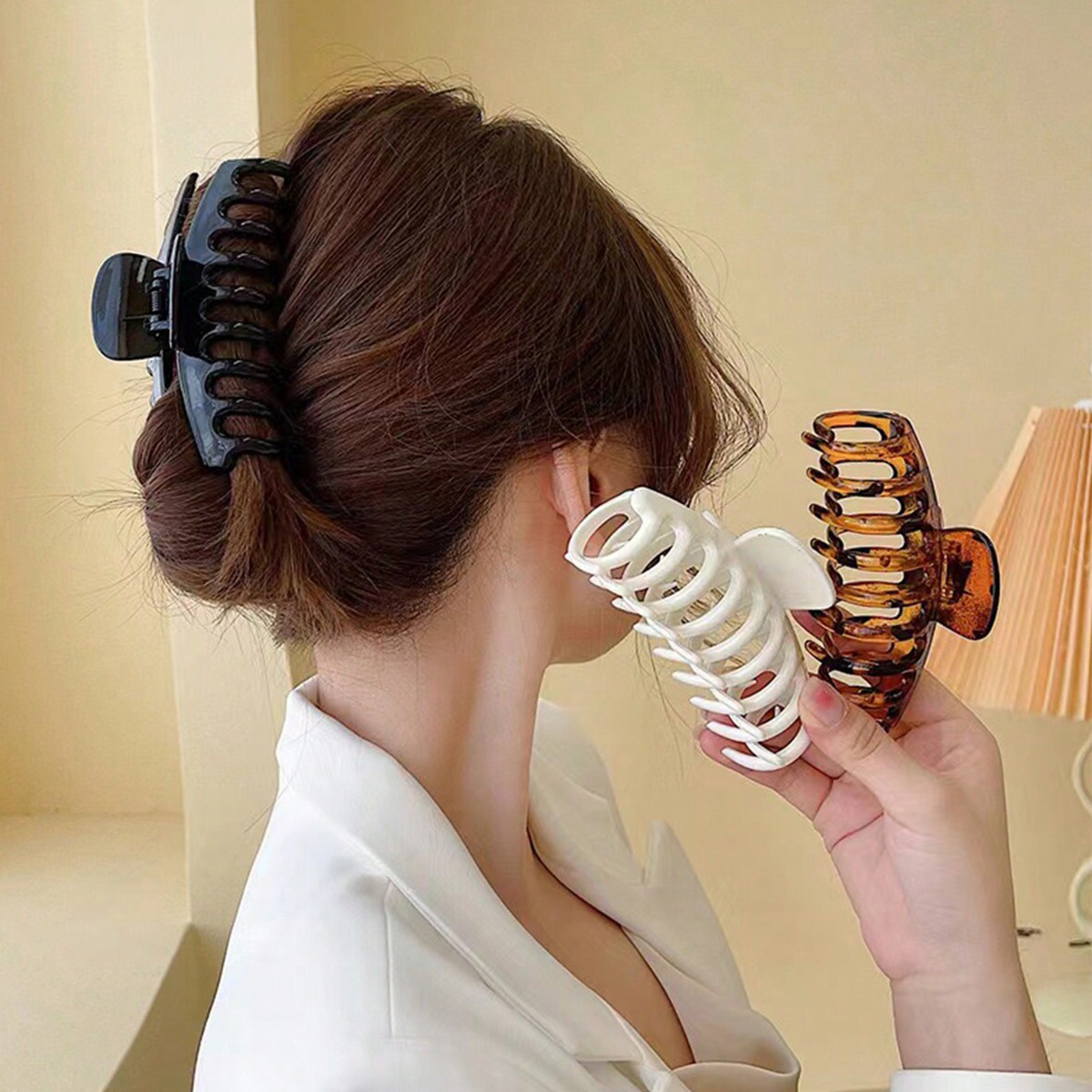 4 piezas de pinzas para el cab - Hair Clip Claw Large reseña y precio