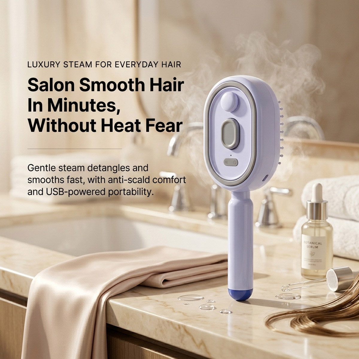 Peine Eléctrico Autolimpiante  - Hair Care Gift reseña y precio