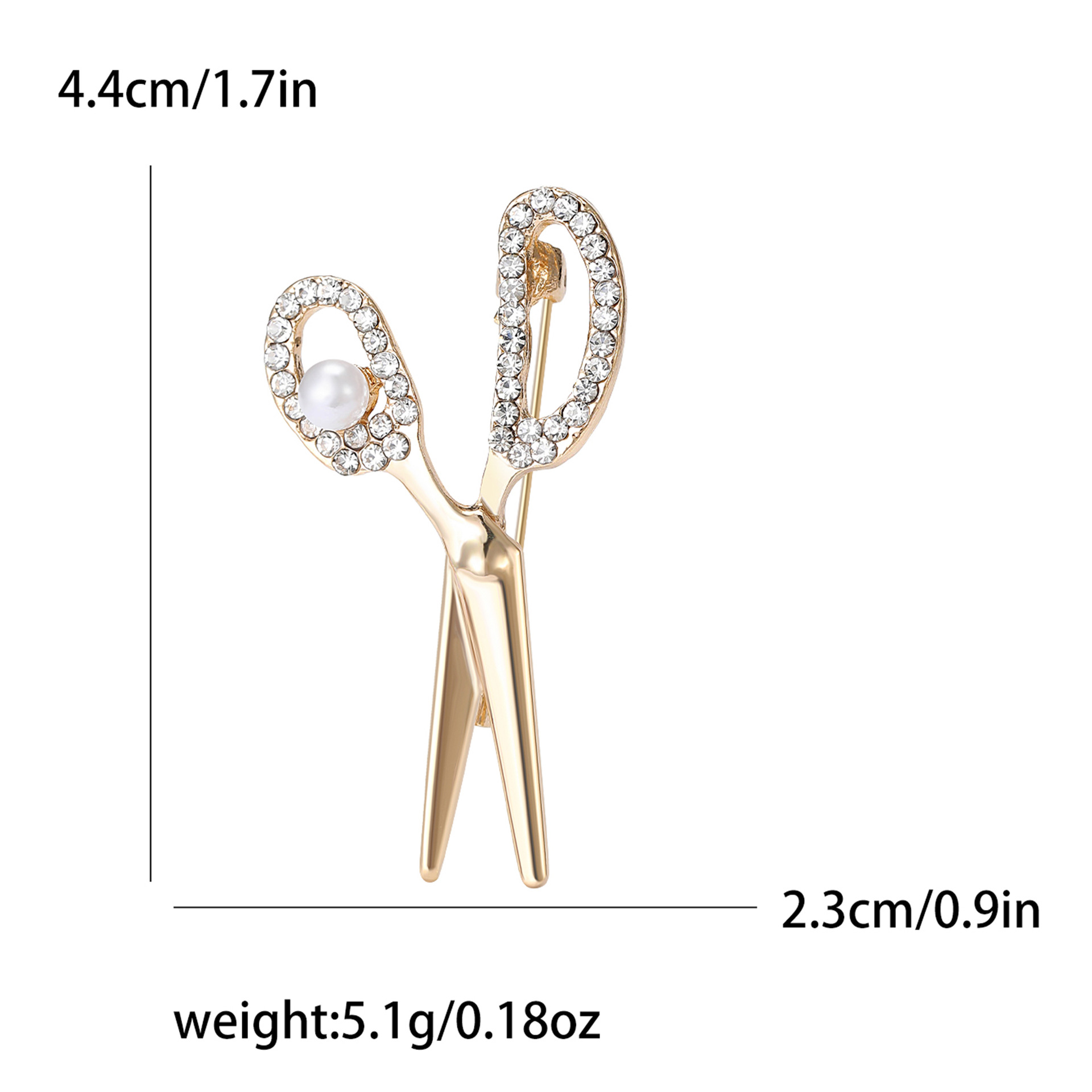 Broches de tijeras de perlas p - Hair Care Gift reseña y precio