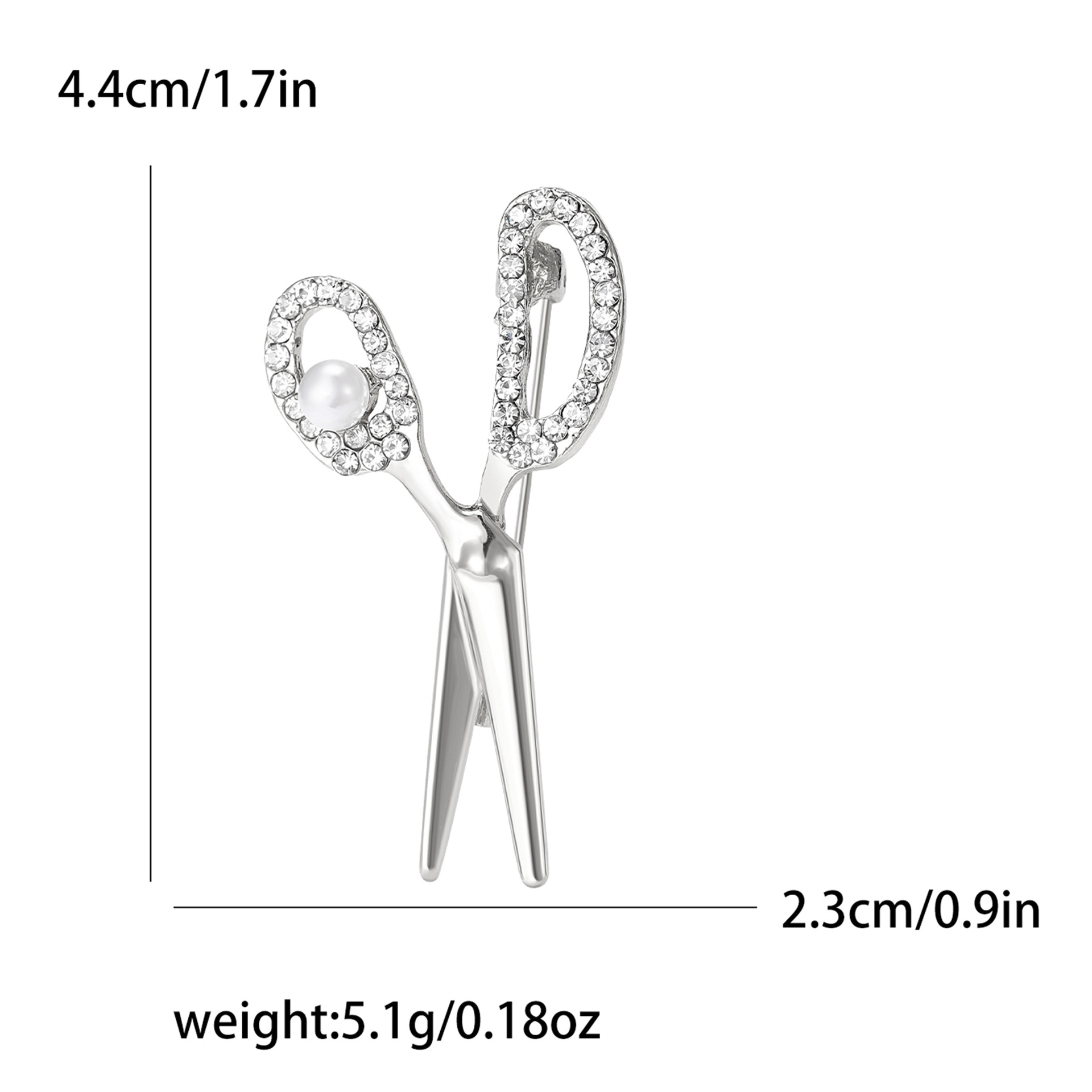 Broches de tijeras de perlas p - Hair Care Gift reseña y precio